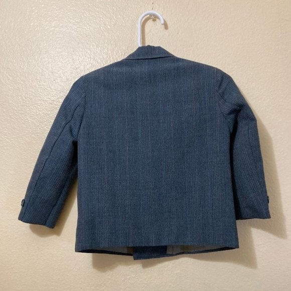 Vintage TFW Kidz Blue Pinstriped Suit Blazer & Slacks/Suit Pants Size 24 Months - Picture 2 of 6